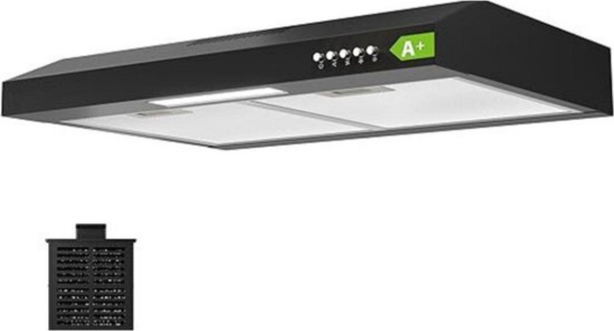 Thuys – Onderbouw Afzuigkap – Luchtafvoer – 60 CM – Stijlvol Design – Aluminium – Zilver