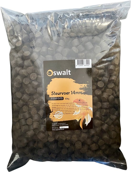 Oswalt Steurvoer - 10kg - 14mm - Vissenvoer