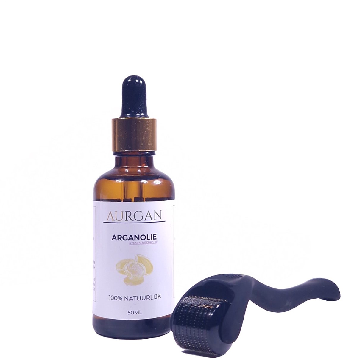 Aurgan Rozemarijnolie Haargroei Serum + Dermaroller Set – Anti-Haaruitval & Hair Repair - Rozemarijn - Rosemary Oil