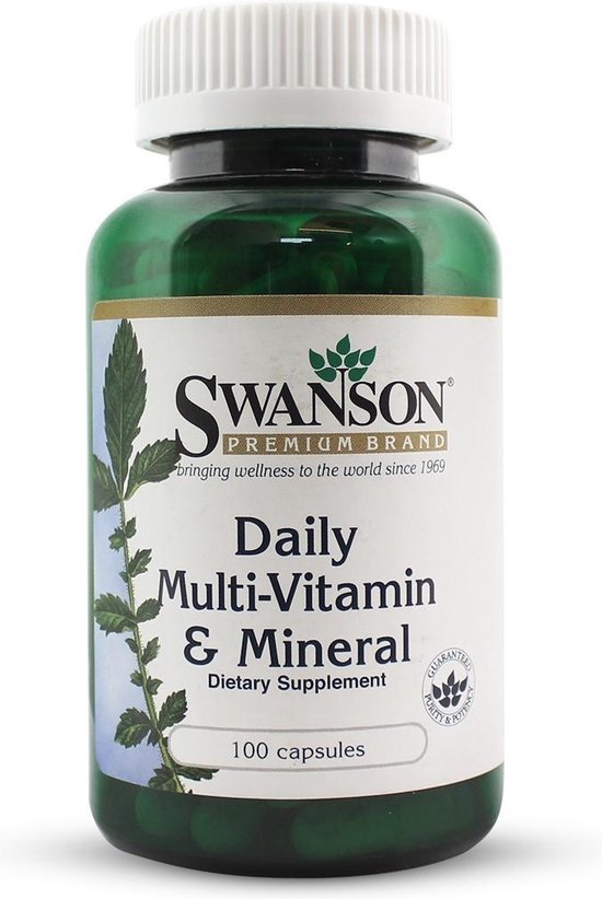 Vitaminen Daily MultiVitamin & Mineral 100 Capsules Swanson