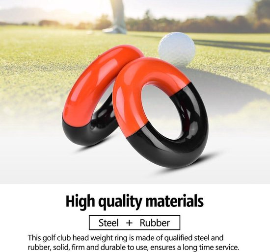 3Pcs Gewogen Swing Ring - Golf Warm Up Swing Donut met Driver Hoofd Gewicht Ring voor Training en Praktijk - Golf Supplies voor Vrijetijdssport van Merkloos — afbeelding 4