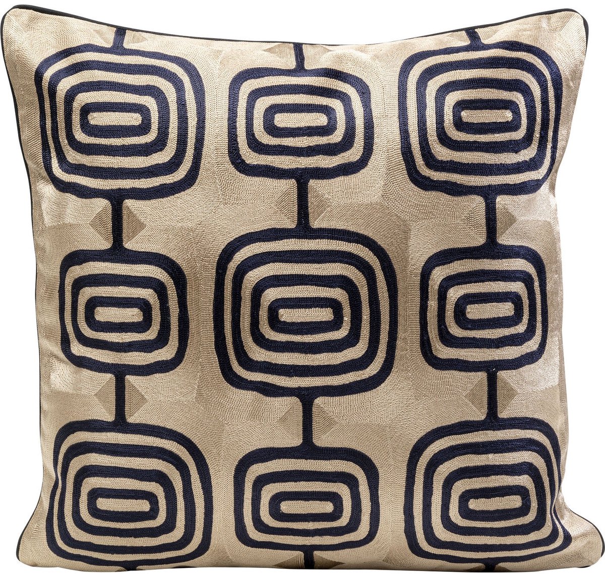 Kussen Catena Square taupe en zwart Kare Design