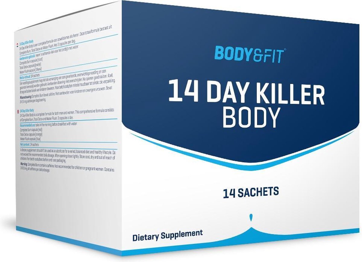 Body & Fit 14 Day Killer Body - Complete Burn, Total Detox & Water Flush - Voor Mannen & Vrouwen - 1