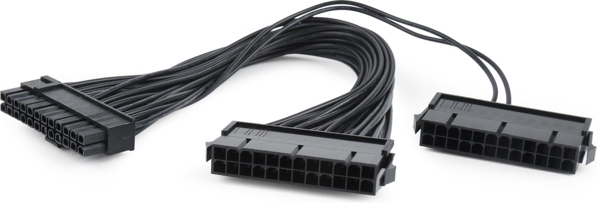 Cablexpert ATX 1x 20+4-pins (m) - 2x ATX 24-pins (v) Y-voedingskabel - 0,30 meter