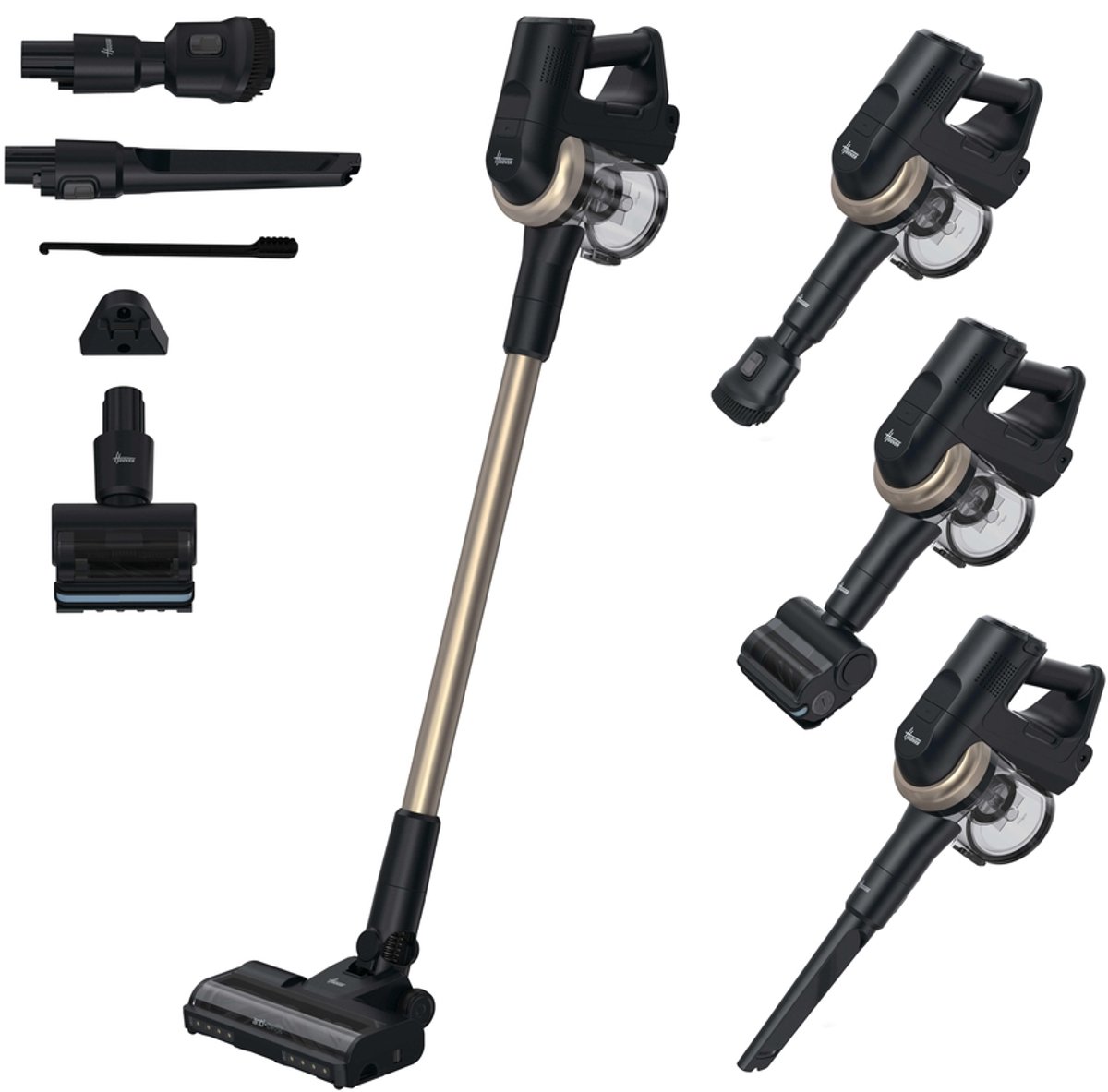 Hoover Draadloze Stofzuiger HF4P10P 011 Zwart/Goud