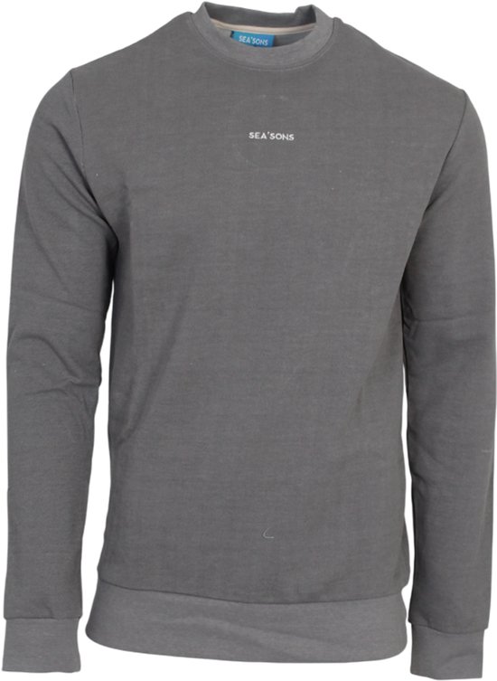 SEA'SONS - Kleurveranderend - Sweater - Trui - Light grey/Dark grey - Maat 152