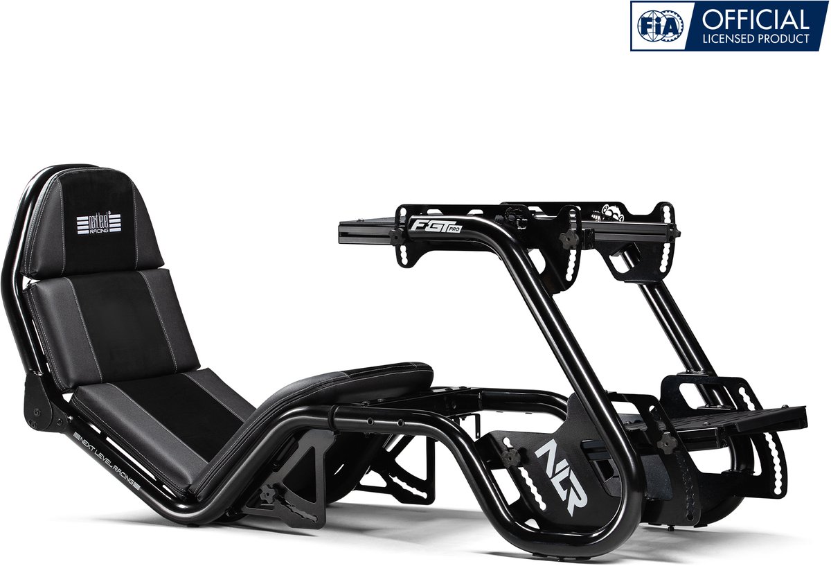 Next Level Racing F-GT Pro - Formula en GT Racing Cockpit - Racestoel - Volledig verstelbaar - Zwart