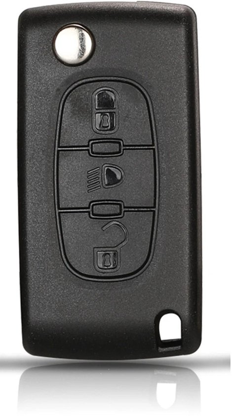 XEOD Logement de clé de voiture - Logement de clé de voiture - Clé - Clé de voiture / Peugeot 3 bouton VA2