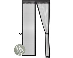 O'DADDY® Deurgordijn Deluxe FIBER - Magnetisch Vliegengordijn - Voor Nieuwbouw en Standaard Deuren - Eenvoudige Installatie - Deurhor Zwart - 85x205 cm