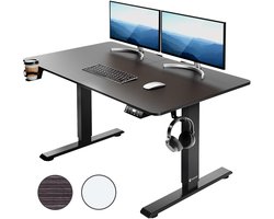 Casaria Zit Sta Bureau – Hoogte Verstelbaar Elektrisch - 110x60cm Bruin