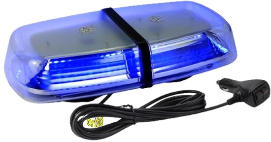 Ortho® - LED Zwaailicht - Zwaailamp - Carnaval - Blauw flits licht - Strobe – Emergency Safety Warning - Alarmlicht 12V/24V - Blauw