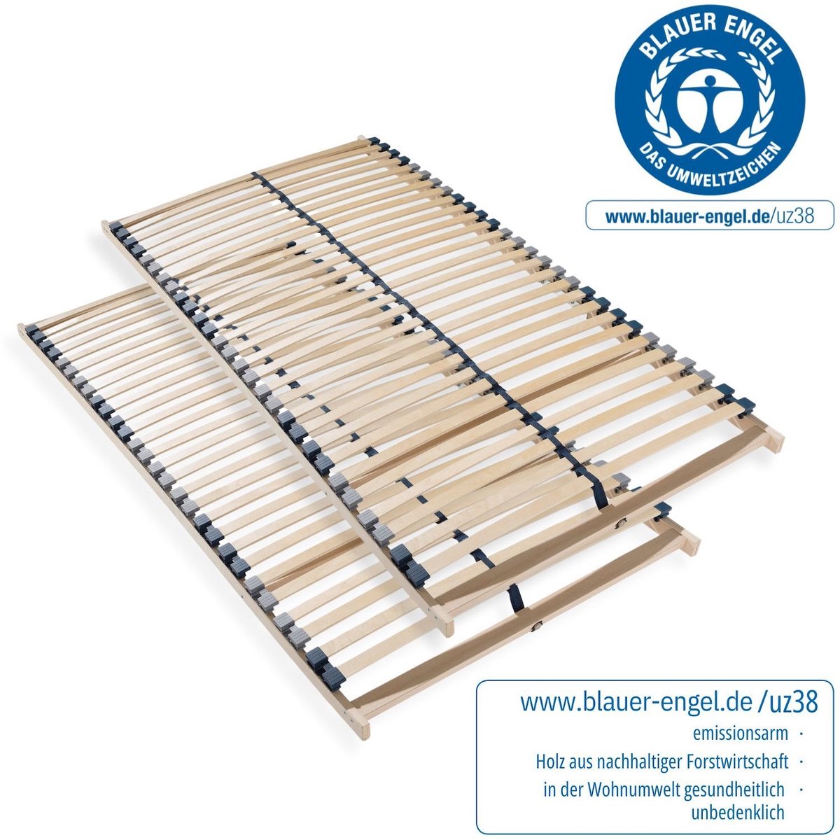 SLEEPNEO - lattenbodem 200x200 - stabiel beukenhouten frame - bedbodem