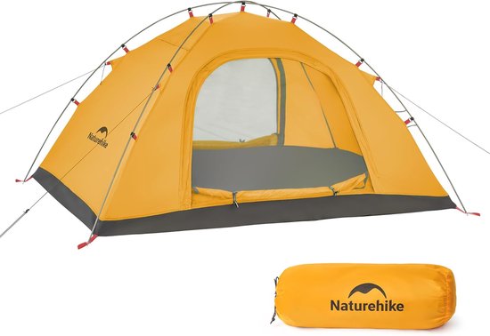 Ultralichte 2-persoons kampeertent voor 4 seizoenen - Waterdichte en UV-beschermde tent voor outdoor-activiteiten