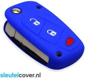 Fiat SleutelCover - Blauw / Silicone sleutelhoesje / beschermhoesje autosleutel