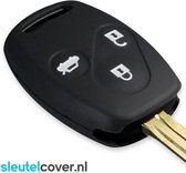Honda SleutelCover - Zwart / Silicone sleutelhoesje / beschermhoesje autosleutel