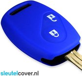 Autosleutel Hoesje geschikt voor Honda - SleutelCover - Silicone Autosleutel Cover - Sleutelhoesje Blauw