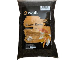 Oswalt - Goudvis korrels - 1 liter - Voer voor goudvissen en sluierstaarten - Visvoer