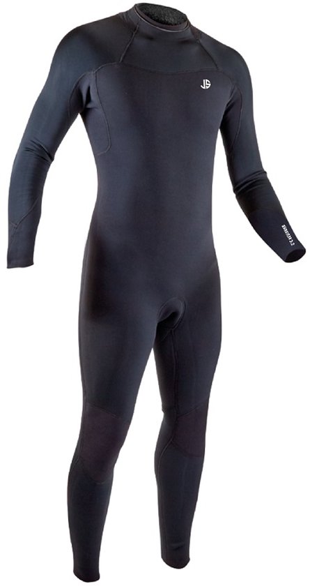 Wetsuit Dames 3 mm Neopreen Lange Mouwen Wetsuit Duikpak Terug Zip Voor Snorkelen Surfen Zwemmen (zwart, 2XL