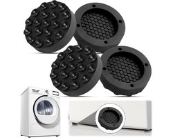 Anti Trillingsmat Wasmachine - en Wasdroger - Geluidsdempende Antislip Mat - Rubber Mat Trillingsdempers - Trillingsdempers wasmachine – Extra dik - Voetjes wasmachine & droger - Wasmachine demper – Anti trillings - vibratie - dempers pads – Antislip