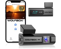 Wolfbox i03 2K Wifi dashcam - Parkeermodus - 1,0 inch Tnt scherm - 2K resolutie - Wifi met App - dashcam voor auto