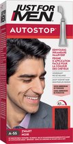 Just For Men Autostop Haarkleuring A55 Zwart - Haarverf voor Mannen - Klaar in 10 minuten - Volledige of Gerichte Toepassing - Vrij van Peroxide en Ammoniak - Kant en Klaar - Eenvoudig in te Kammen
