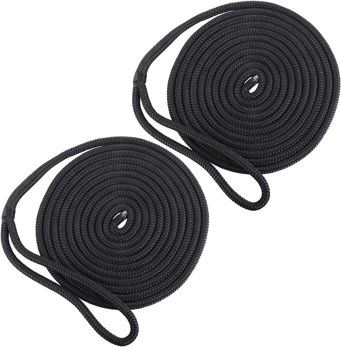 Nylon Dockline voor Boten - 12 mm x 4,5 m Fendertouw - Zwart