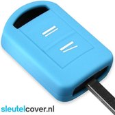 Opel SleutelCover - Lichtblauw / Silicone sleutelhoesje / beschermhoesje autosleutel