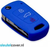 Kia SleutelCover - Donker Blauw / Silicone sleutelhoesje / beschermhoesje autosleutel