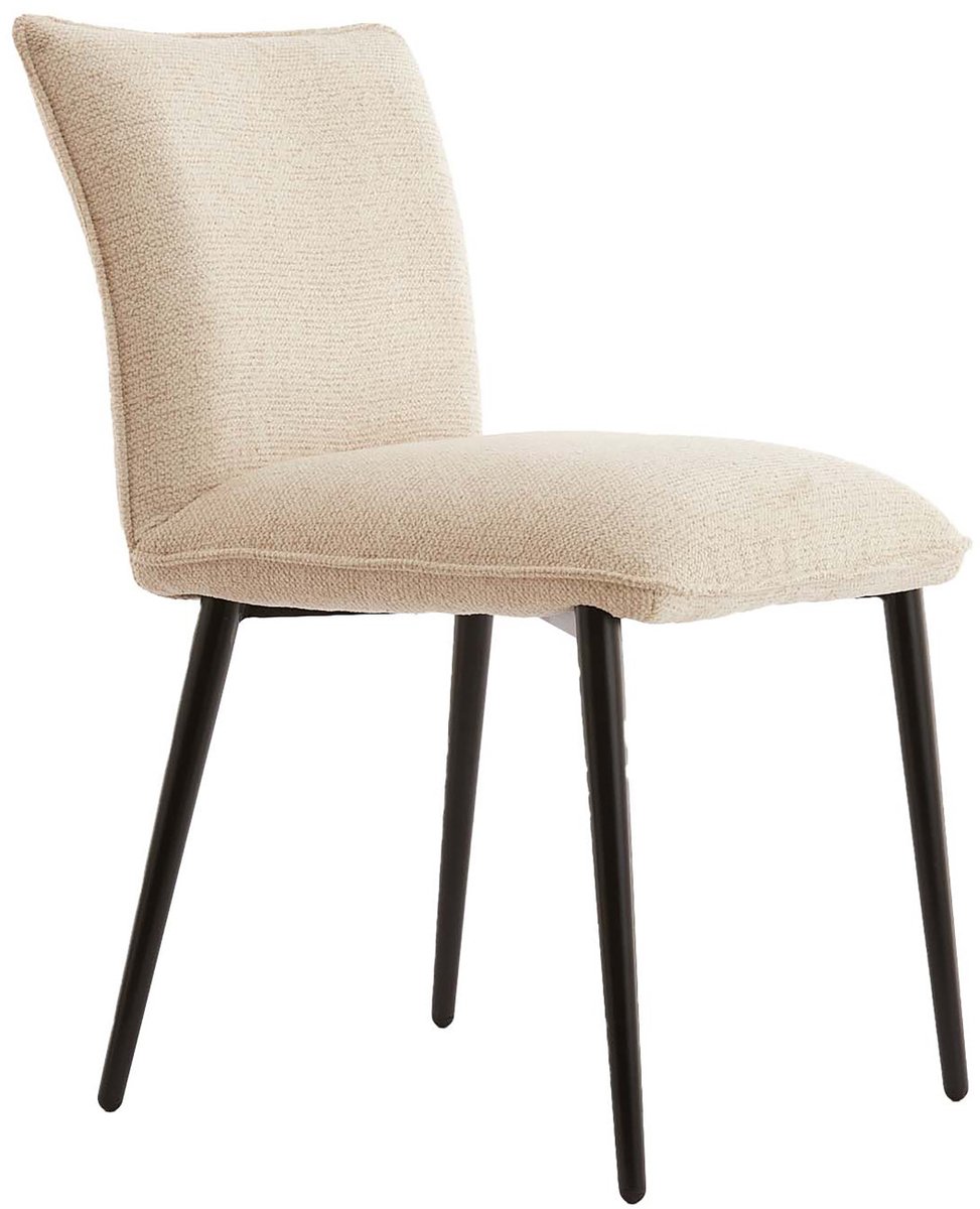 Eetkamerstoel VADENI - 58x48x85cm - Wit - Set van 2