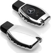 Mercedes SleutelCover - Chroom / TPU sleutelhoesje / beschermhoesje autosleutel