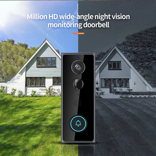 Slimme Draadloze Video Deurbelcamera met PIR-Bewegingssensor
