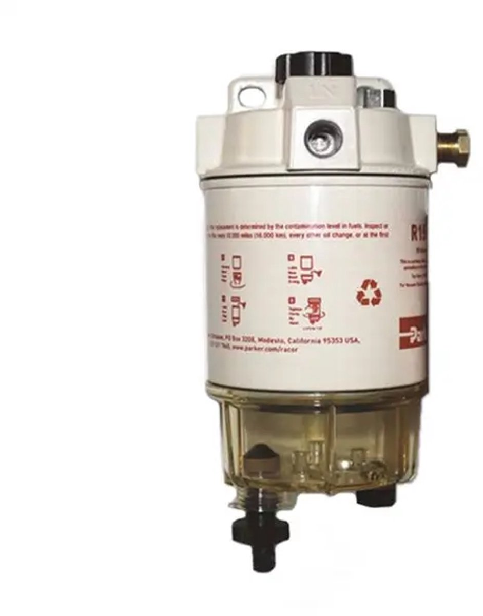 Racor 175057K Brandstoffilter/Waterafscheider 57ltr kunststof Kom