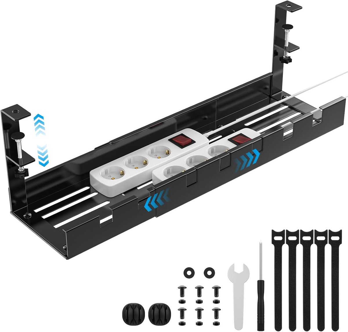 Kabelorganizer Bureau Uitbreidbaar YTACREA Kabelorganizer Voor Onder Het Bureau – Verstelbaar 40-74 Cm, Geen Boren Nodig Kabelorganizer Onder Bureau Uitschuifbaar Kabelorganizer Bureau Uitbreidbaar YTACREA Kabelorganizer Voor Onder Het Bureau – Verstelbaar 40-74 Cm, Geen Boren Nodig Kabelorganizer Onder Bureau Uitschuifbaar