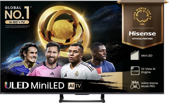 Hisense 75U7Q - 75 inch - 4K QLED MiniLED - 2025