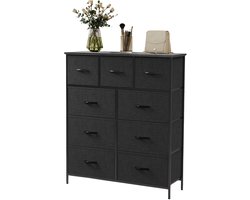 Betaalbare Goederen® dressoir - zwart - dressoir kasten - dressoirs - dressoir zwart - dressoir mangohout - dressoir kasten industrieel - dressoir hout