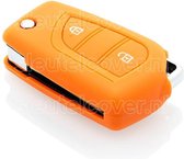Housse de clé Citroën - Orange / Housse de clé silicone / Housse de protection pour clé de voiture