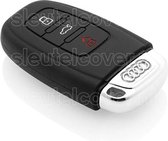 Audi SleutelCover - Zwart / Silicone sleutelhoesje / beschermhoesje autosleutel
