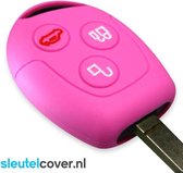 Ford SleutelCover - Roze / Silicone sleutelhoesje / beschermhoesje autosleutel
