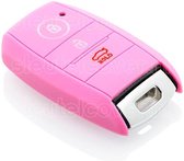 Kia SleutelCover - Roze / Silicone sleutelhoesje / beschermhoesje autosleutel