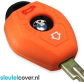 Autosleutel Hoesje geschikt voor BMW - SleutelCover - Silicone Autosleutel Cover - Sleutelhoesje Oranje