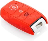 Kia Key Cover - Rouge / Housse de clé en silicone / Housse de protection pour clé de voiture