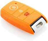 Kia SleutelCover - Oranje / Silicone sleutelhoesje / beschermhoesje autosleutel