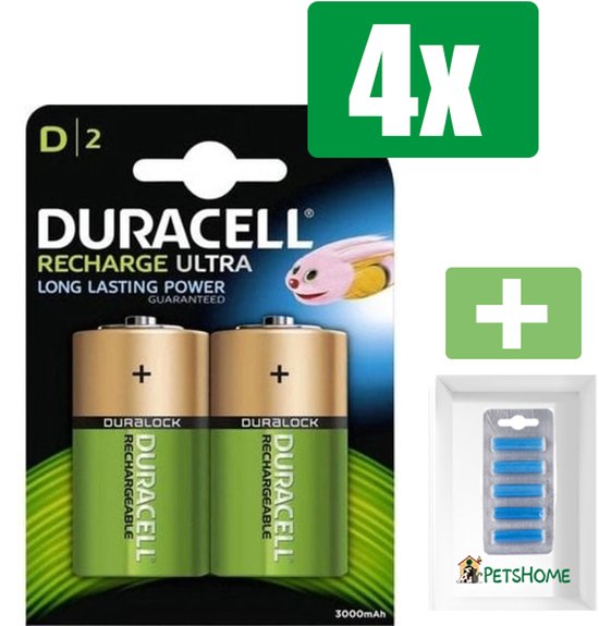 Duracell D Akkus – 6 Stück Wiederaufladbare Batterien, 3000 MAh, Vorgeladen & Sofort Einsatzbereit