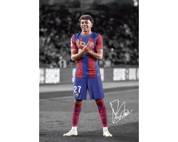 Poster Lamine Yamal - FC Barcelano - Voetbal - UEFA Champions League - FIFA - Sport - Wanddecoratie - Poster Ingelijst