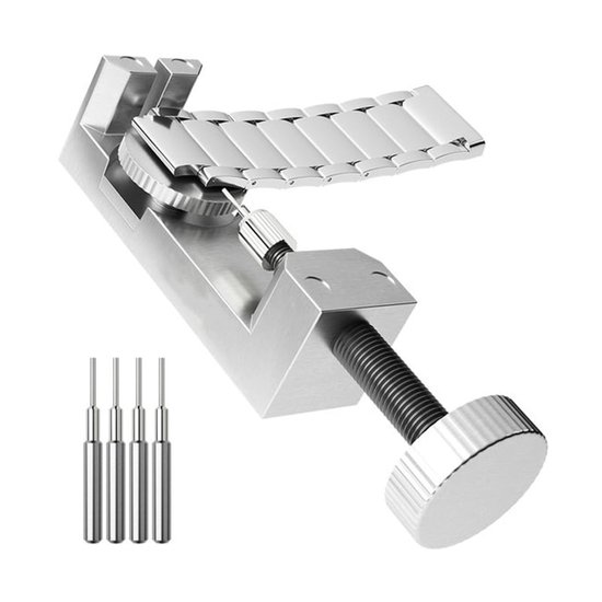 Horlogeband Inkorter - Staal - Horloge Gereedschap - Horloge Pin Verwijderaar - Inclusief 4 Pinnen