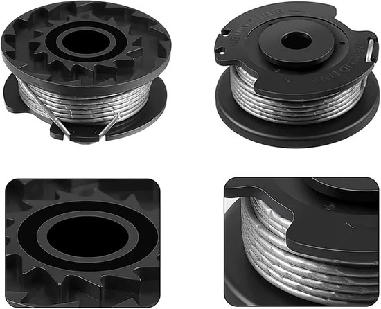 4-pack grasmaaieraccessoires - Vervangende draadtrimmerspoel - Voor BOSCH grasmaaiers - F016800569/F016800385 Vervangende spoeltrimmerkop van YurGRG — afbeelding 5