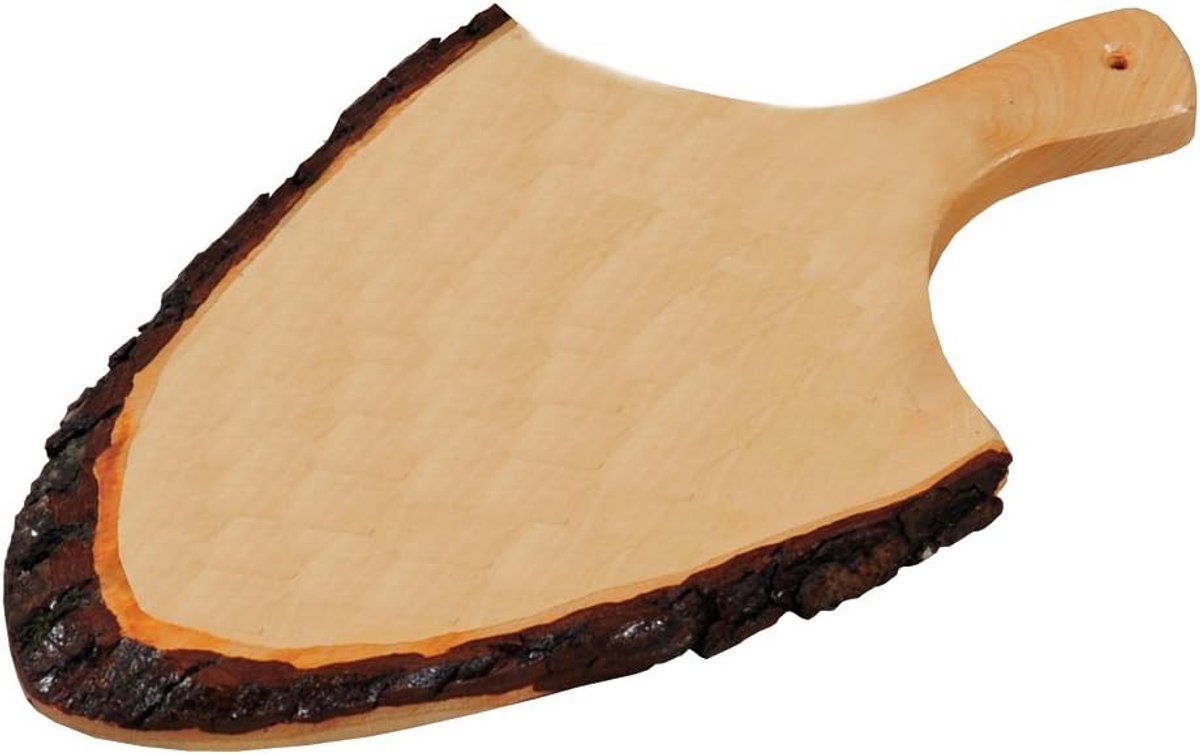 Houten Serveertablet van Elzenhout - 30-35 x 18 x 2 cm