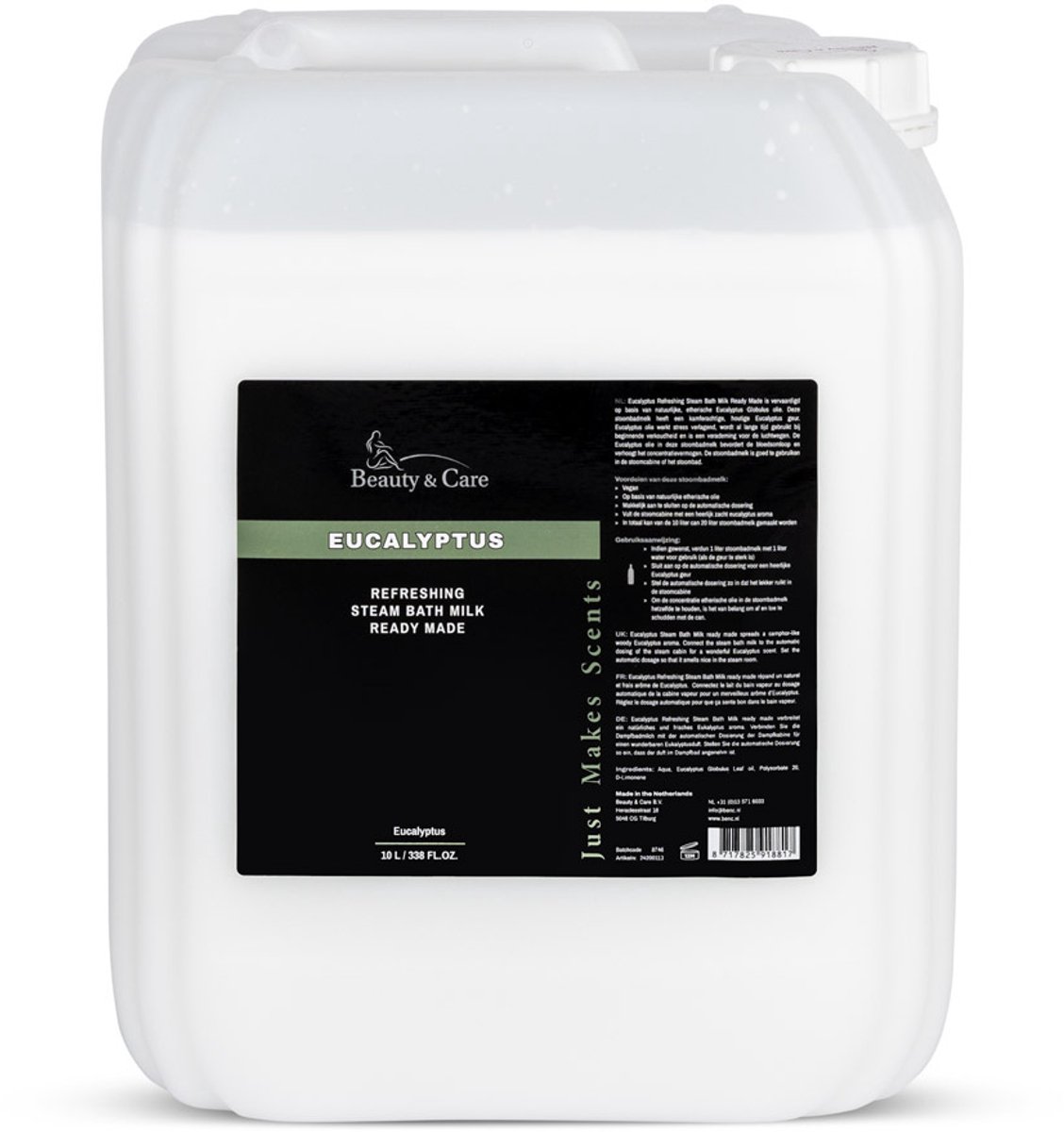 Goedkoopste Beauty & Care - Eucalyptus stoombadmelk ready made - 5 L. new