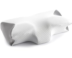 Sleeptight Vlinderkussen - Orthopedisch Hoofdkussen tegen Nekklachten - Ergonomisch Anti Snurk Hoofdkussen – Traagschuim Memory Foam - 65x35x13cm