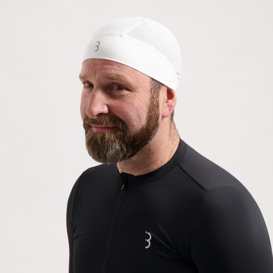 BBB Cycling Helmmuts Zomer - Fietsmuts Voor Onder Helm - 10-25 °C - Mesh Bovenstuk Voor Extra Ventilatie - Wit - One Size - ComfortCap Helmmuts Fiets BBW-293 van BBB Cycling — afbeelding 3